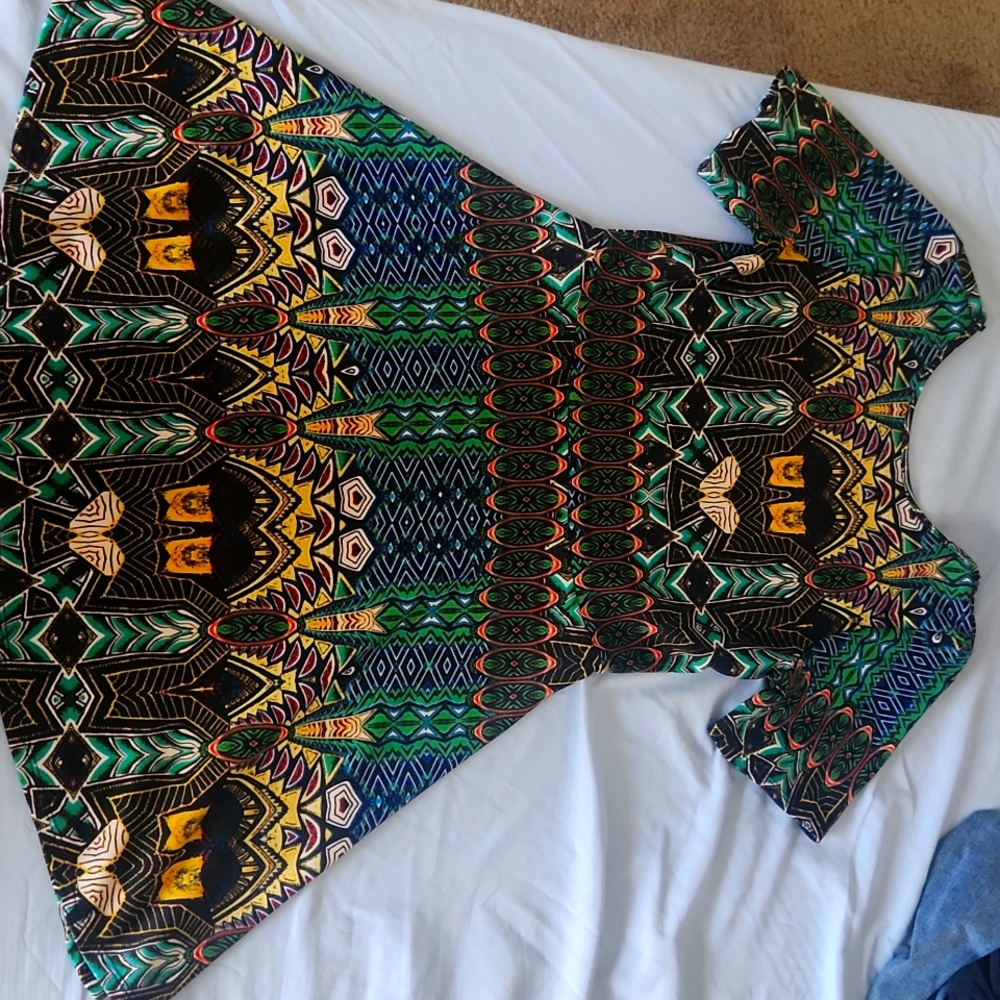 Medium Colorful Eclectic Dress
